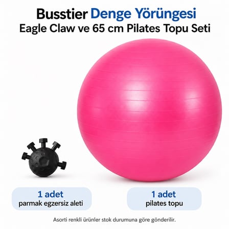 Busstier Denge Yörüngesi Eagle Claw ve 65 cm Pilates Topu Seti