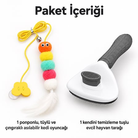 Busstier Mırmır Limanı – Asılı Ponponlu Kedi Oltası ve Tarak Seti