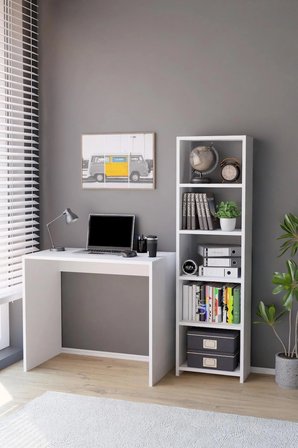 Kitaplıklı Çalışma Masası Bilgisayar Masası Öğrenci Ofis Masası Çok Amaçlı Kitaplıklı Çalışma Masası