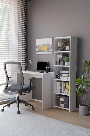 Kitaplıklı Çalışma Masası Bilgisayar Masası Öğrenci Ofis Masası Çok Amaçlı Kitaplıklı Çalışma Masası