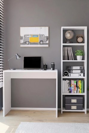 Kitaplıklı Çalışma Masası Bilgisayar Masası Öğrenci Ofis Masası Çok Amaçlı Kitaplıklı Çalışma Masası