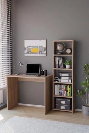 Kitaplıklı Çalışma Masası Bilgisayar Masası Öğrenci Ofis Masası Çok Amaçlı Kitaplıklı Çalışma Masası
