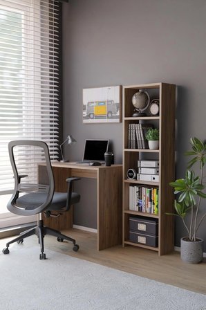 Kitaplıklı Çalışma Masası Bilgisayar Masası Öğrenci Ofis Masası Çok Amaçlı Kitaplıklı Çalışma Masası