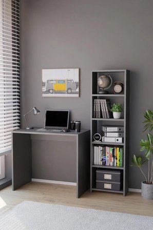 Kitaplıklı Çalışma Masası Bilgisayar Masası Öğrenci Ofis Masası Çok Amaçlı Kitaplıklı Çalışma Masası