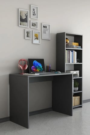 Kitaplıklı Çalışma Masası Bilgisayar Masası Öğrenci Ofis Masası Çok Amaçlı Kitaplıklı Çalışma Masası