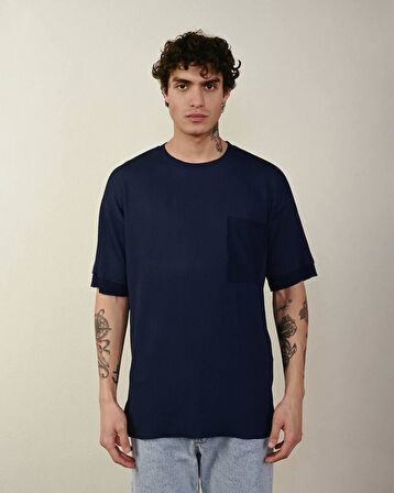Tek Cepli Oversize Erkek T-Shirt