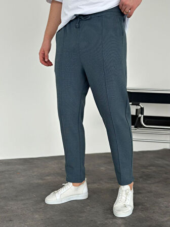 Beli Lastikli Önü Çimalı Boyfrıend Erkek Pantolon