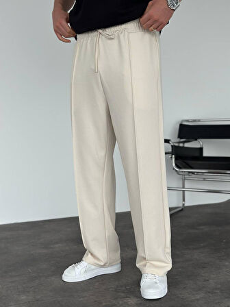 Beli Lastikli Çimalı Erkek Baggy Pantolon