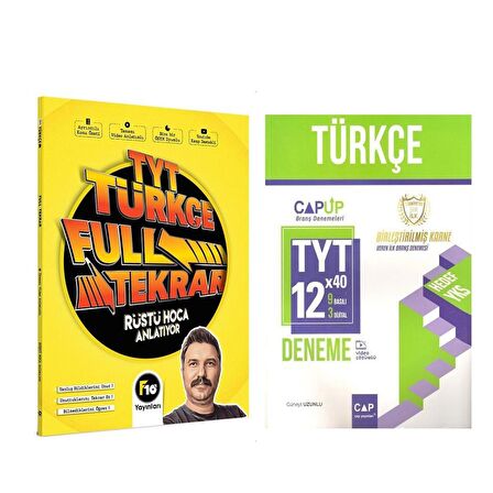 F10 TYT Türkçe Full Tekrar Kampı ve Çap Türkçe Deneme Seti 2 Kitap