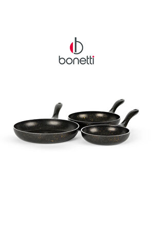 Granit Siyah 3'lü Tava Seti 20 Cm / 24 Cm/ 28 Cm