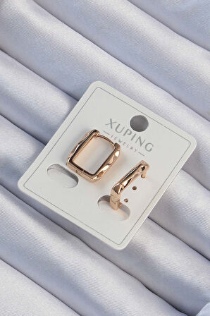 Xuping Rose Renk Lazer Kesim Ezme Küpe - TJ-BKP9440