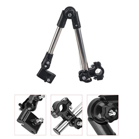 Microcase Bisiklet Bebek Arabası için Katlanabilir Ayarlanabilir Şemsiye Tutucu - AL4815 MDL-D6