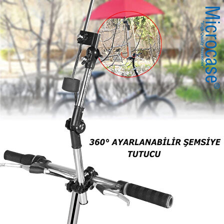 Microcase Bisiklet Bebek Arabası için Katlanabilir Ayarlanabilir Şemsiye Tutucu - AL4815 MDL-D6