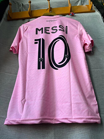 Bite Nose Messi Yeni Takım Inter Pembe Halı Saha Forması Yetişkin