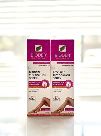 Bioder Bitkisel Tüy Dökücü Sprey 175 ml 2'Lİ SET