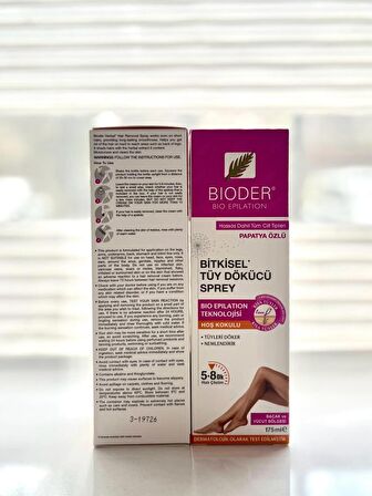 Bioder Bitkisel Tüy Dökücü Sprey 175 ml 2'Lİ SET