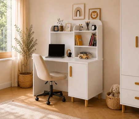 Afilli Bohem Çocuk Odası Takımı Beyaz Tamamı Mdf ( 4 Parça )