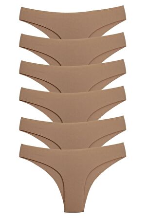 Kadın Lazer Dikişsiz Seamless Külot 6lı Siyah