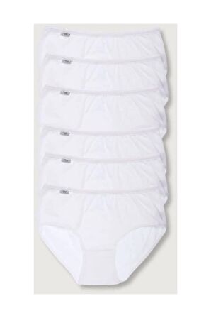 Kadın Siyah 6'lı Paket Likralı Bato Külot Elf568t0924ccm6 Siyah 2xl