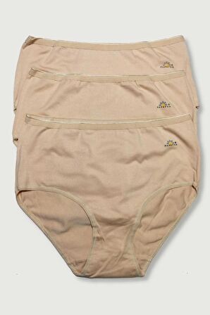 Kadın Beyaz 3'lü Paket Likralı Modal Klasik Külot