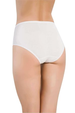 Kadın Siyah 3'lü Paket Bambu Yüksek Bel Bikini Külot