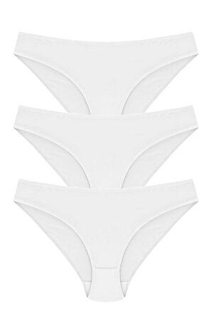 Papatya %100 Pamuk Bikini Model Külot 3'lü Paket