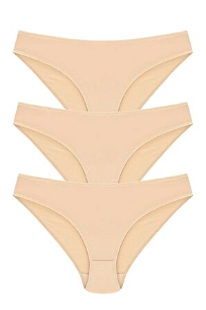 %100 Pamuk Bikini Model Külot 3'lü Paket