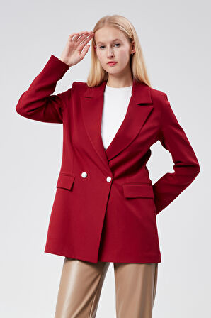 Oversize Dokuma Blazer Ceket