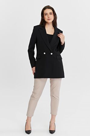  Oversize Dokuma Blazer Ceket