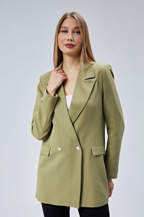 Oversize Dokuma Blazer Ceket