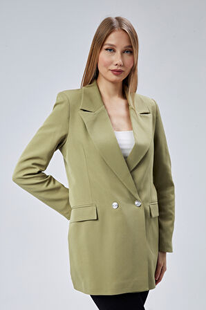 Oversize Dokuma Blazer Ceket