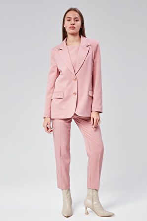Kadın Regular Astarlı Dokuma Blazer Ceket