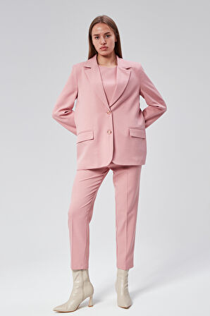 Kadın Regular Astarlı Dokuma Blazer Ceket