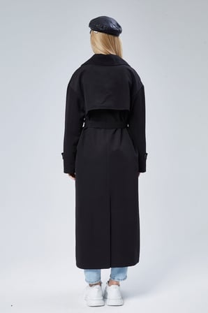 Oversize Rüzgarlık Detaylı Trençkot