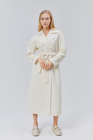 Oversize Rüzgarlık Detaylı Trençkot