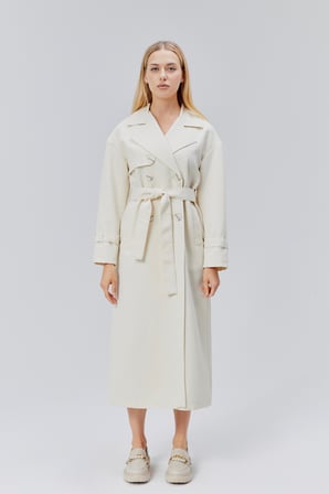Oversize Rüzgarlık Detaylı Trençkot