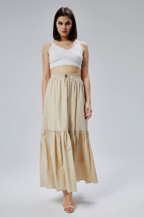 Vizon Regular Pamuklu Vual Etek 