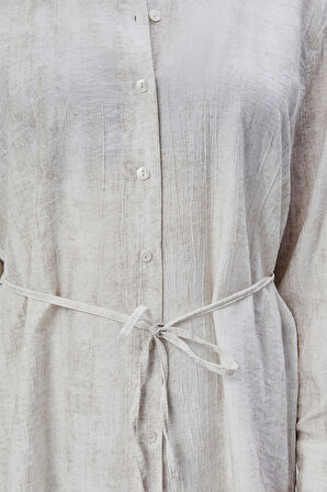 Ekru Regular Batik Gömlek Pantolon Takım