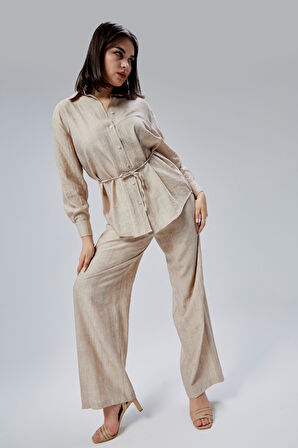 Vizon Regular Batik Gömlek Pantolon Takım