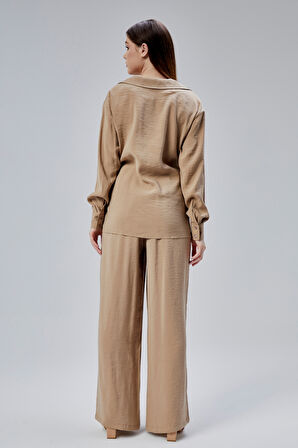 Vizon Salaş Kesim Geniş Paça Pantolon