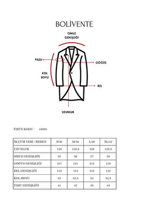 Kadın Buklet Kaşe Oversize Kaban
