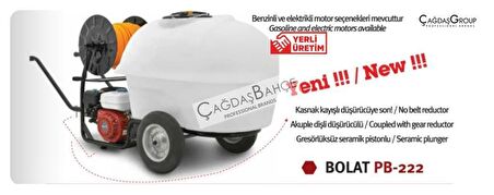 Bolat PB-222 Benzinli Akuble İlaçlama Makinesi 200 Litre 6.5 Hp