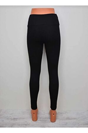 Yüksek Bel Çelik Örme Tayt