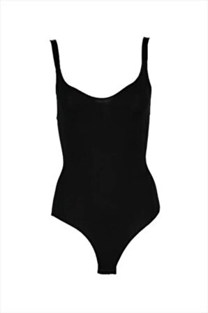 Kadın Siyah Dikişsiz Vücut Korse 2944