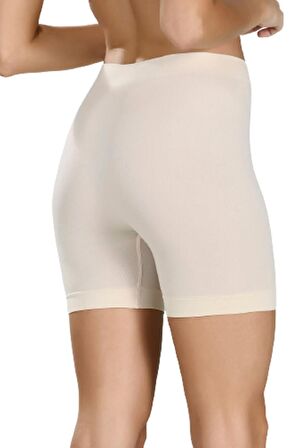 Kadın Bej Dikişsiz Şort 2007