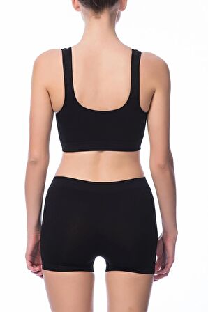 Kadın Ten Dikişsiz Şort Boxer 2007