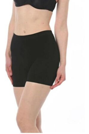 Kadın 2029 Siyah Dikişsiz Şort Tayt