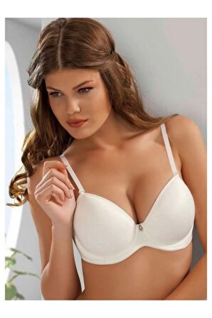 Kadın Beyaz Ince Soft Yumuşak Klasik Sütyen Yeni Sezon