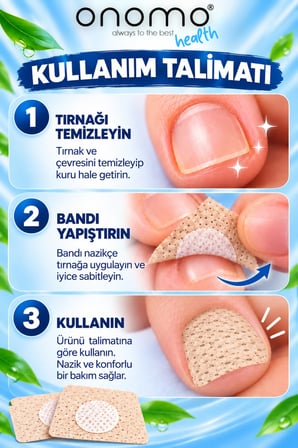 Health El ve Ayak Tırnak Onarım ve Yenileme Bandı 12 Adet 