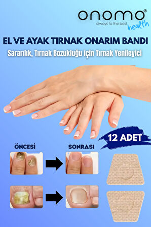Health El ve Ayak Tırnak Onarım ve Yenileme Bandı 12 Adet 